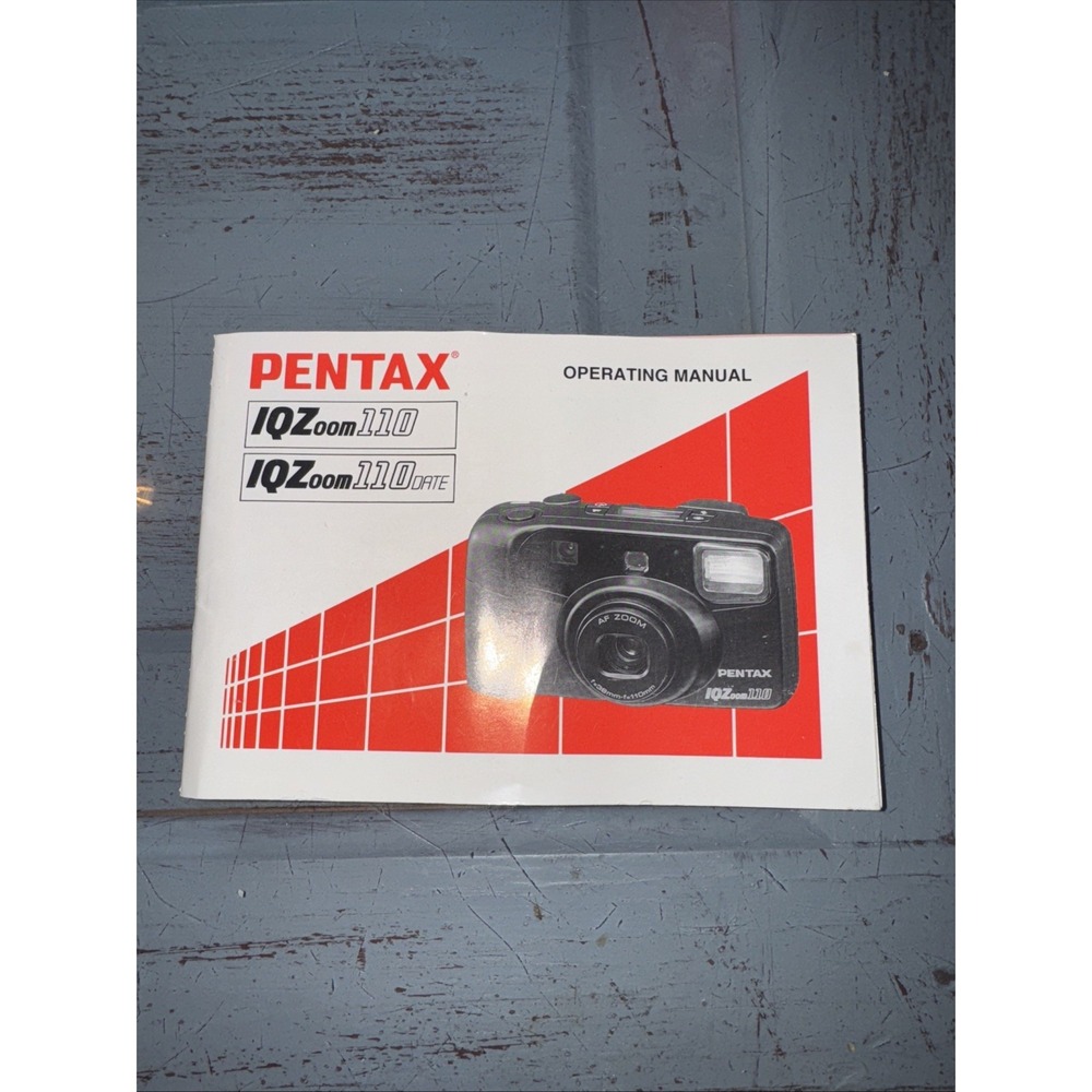 PENTAX Camera IQZoom 110 Used Instructions Guide Operating Manual ONLY